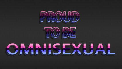 Happy Pride Month Omnisexual Pride Flag Horizontal Background