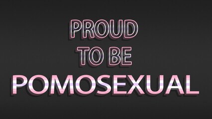 Happy Pride Month Pomosexual Pride Flag Horizontal Background