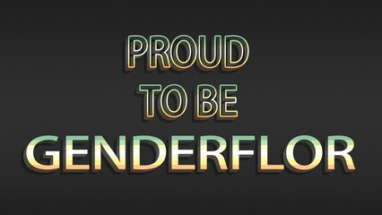 Happy Pride Month Genderflor Pride Flag Horizontal Background