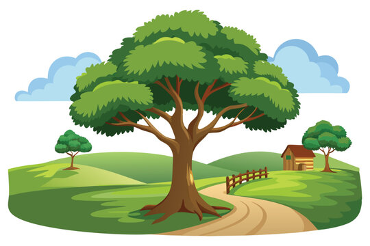Tree in farmland