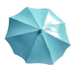 Compact Beach Umbrella with a Sleek Foldable Design Isolated on Transparent Background