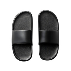 Sleek Slip On Sandals with a Minimalist Design Isolated on Transparent Background