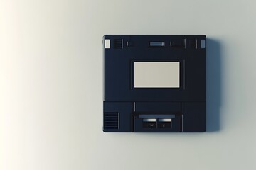 Obraz premium A 3.5 inch floppy disk on a white background with a label area for identification