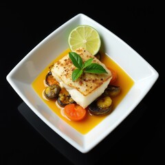 Brussels sprouts salad with apple slices and nuts