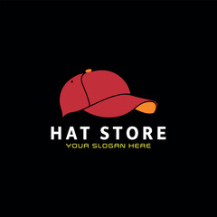 Fototapeta premium hat cap store logo design vector