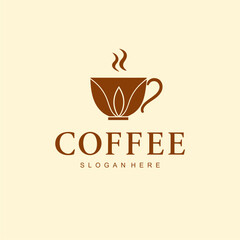 Elegant Coffee Cup Logo for Cafe Branding