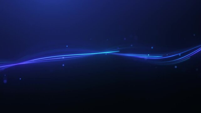 Animated abstract blue background. glowing random shape and wave. data, hi-tech concept. virtual space. Looped stock animation motion graphics design. footage for backdrop, wallpaper