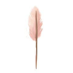Artistic Arrow with Freeform Strokes in Delicate Bl Isolated on Transparent Background