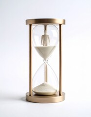 Sand clock, hourglass, sandglass or sand timer &mdash; lifetime flies concept