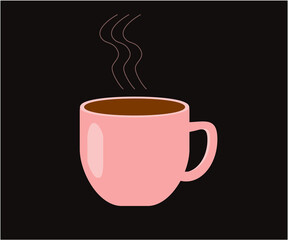 cup of coffee with steam