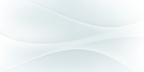 3d white wavy shapes layer background