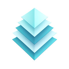 Sleek Arrow with Smooth Gradient Transitions in Icy Isolated on Transparent Background