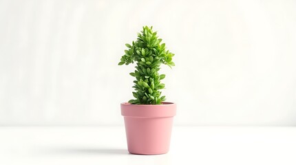 Small plant in pot with upward arrow-shaped, symbolizing business growth and progress.









