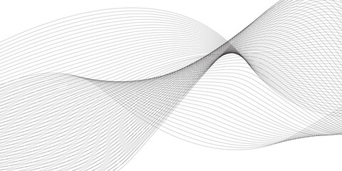 Fototapeta premium Abstract background with business lines. Technology, data science, geometric border pattern. Isolated on white background. Vector illustration.