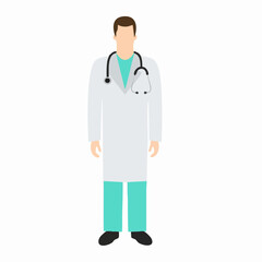 Fototapeta premium Vector illustration of a physicianVector image