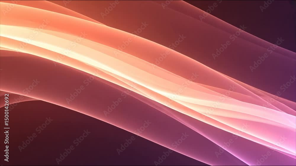 Poster colorful abstract wave patterns create a mesmerizing visual experience in soft hues and flowing moti