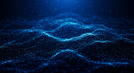 abstract blue background with waves