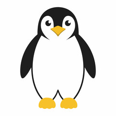 Obraz premium Cartoon Penguin Illustration. Vector image