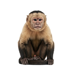 Fototapeta premium Capuchin Monkey Sitting and Looking Aside