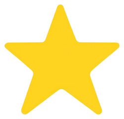Fototapeta premium PNG Cute star graphic symbol yellow simple.