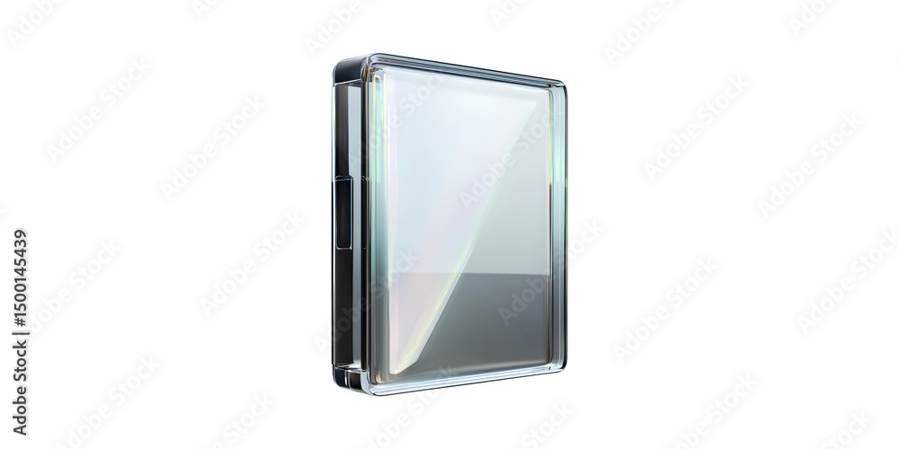Poster Smartphone Case With Reflective Surface. Modern Mobile Accessory For Protection And Style Isolated On Transparent Background