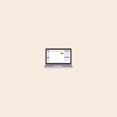 Naklejka premium Freelance icon flat vector design. 