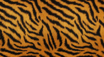 Tiger fur pattern with distinct orange and black stripes  