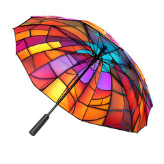 Ultra Portable Travel Umbrella with a Futuristic Design Isolated on Transparent Background