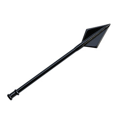 Sleek Arrow with Contemporary Polished Finish Isolated on Transparent Background