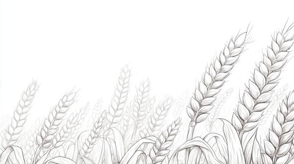 Naklejka premium Graphic design featuring detailed illustrations of numerous field plants