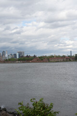 Naklejka premium Liberty State Park with Statue of Liberty, Ellis Island, and Green Ring in Jersey City, New Jersey