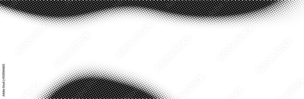 Poster gradient comic dot background. halftone black and white comic background with radial dots and blank 