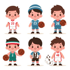 vector sheet young man playing funny cool