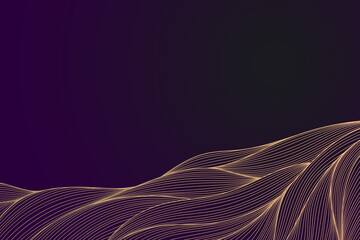 abstract fractal background luxury golden