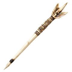 A Carved Bone Arrow with Inuit Kayak Hunts Arctic s Isolated on Transparent Background
