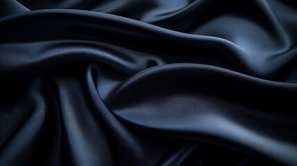 Fototapeta premium Abstract image of red silk fabric with smooth, flowing waves and soft lighting