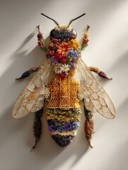 Floral Bee Art, Studio Light, Nature, Pollination