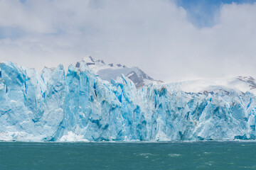 Iceberg Glacier Perito Moreno  Argentina . Bismarck Glacier is a glacier located in Los Glaciares National Park Santa Cruz Province, Argentina, and originated in the Magallanes Region in Chile