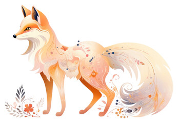 Obraz premium PNG Fox drawing animal mammal.
