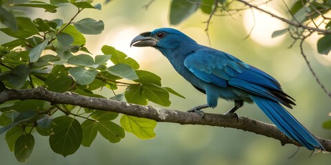 Naklejka premium blue and yellow macaw
