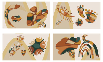 Abstract Curly Line Collection