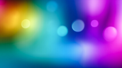 Vibrant abstract background with multicolor gradient and soft bokeh lights. Perfect for web design, presentations, and creative digital projects.