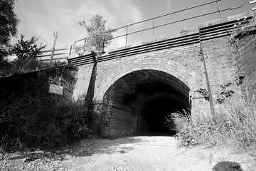 Old brick railway tunnel