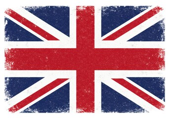 Distressed union jack flag of the united kingdom