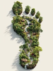 Tropical Footprint Eco-village, waterfall, rainforest
