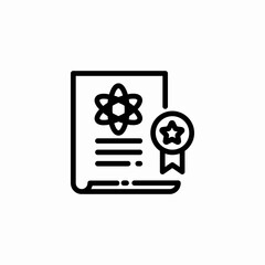 certified document icon sign vector