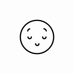 sleepy face icon sign vector