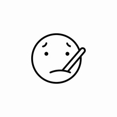 smoking face icon sign vector