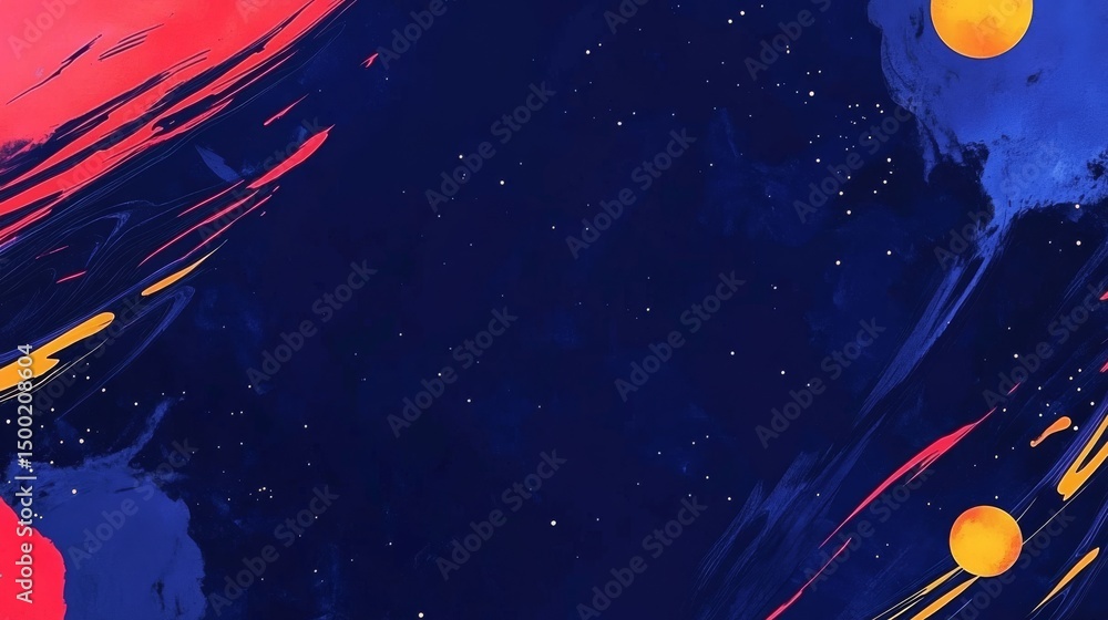 Poster a vibrant abstract design is created by clustered round shapes