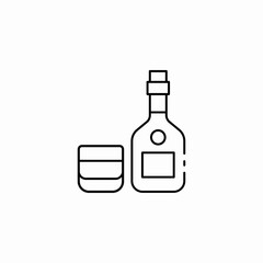 wine bottle icon sign vector